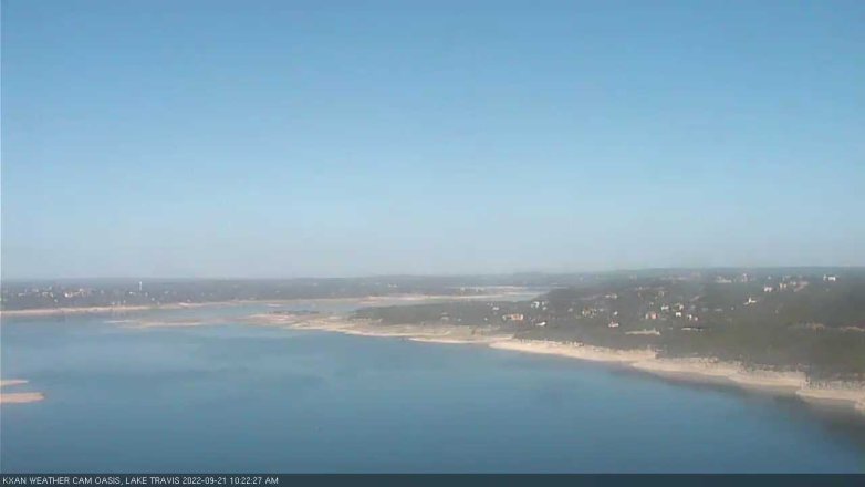 Lake Travis webcam, September 21, 2022 10:25 AM CT