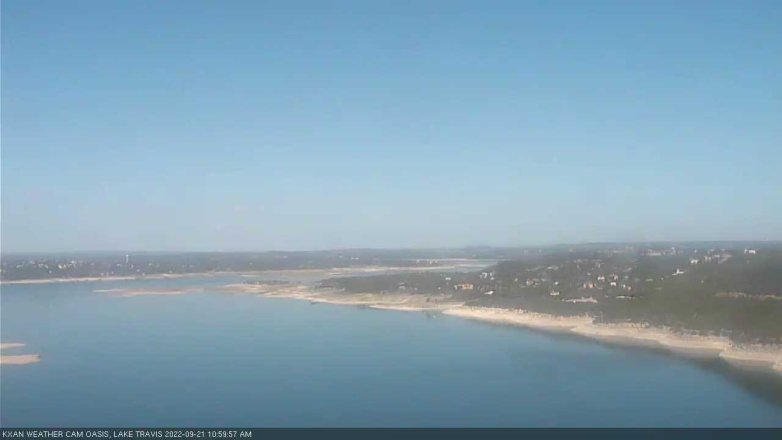 Lake Travis webcam, September 21, 2022 11:00 AM CT