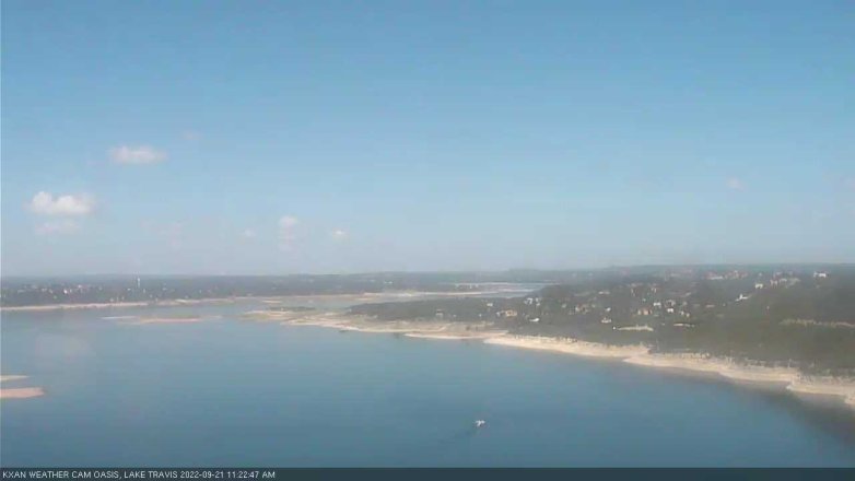 Lake Travis webcam, September 21, 2022 11:25 AM CT
