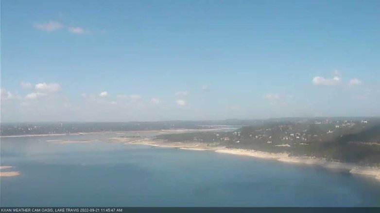Lake Travis webcam, September 21, 2022 11:45 AM CT