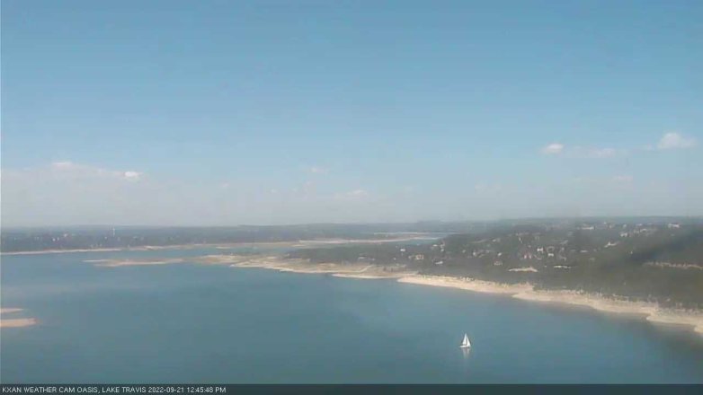 Lake Travis webcam, September 21, 2022 12:45 PM CT