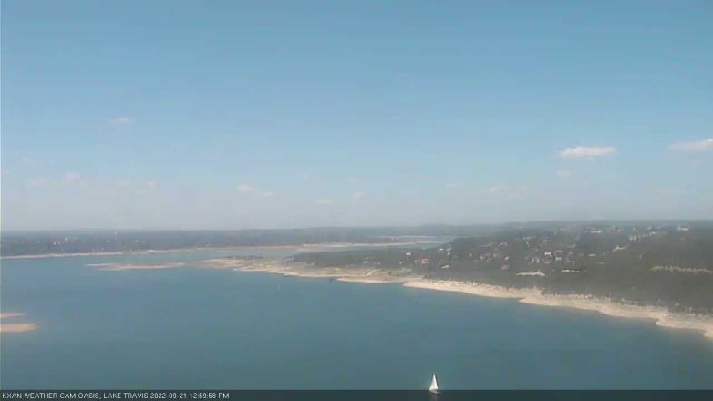 Lake Travis webcam, September 21, 2022 1:00 PM CT