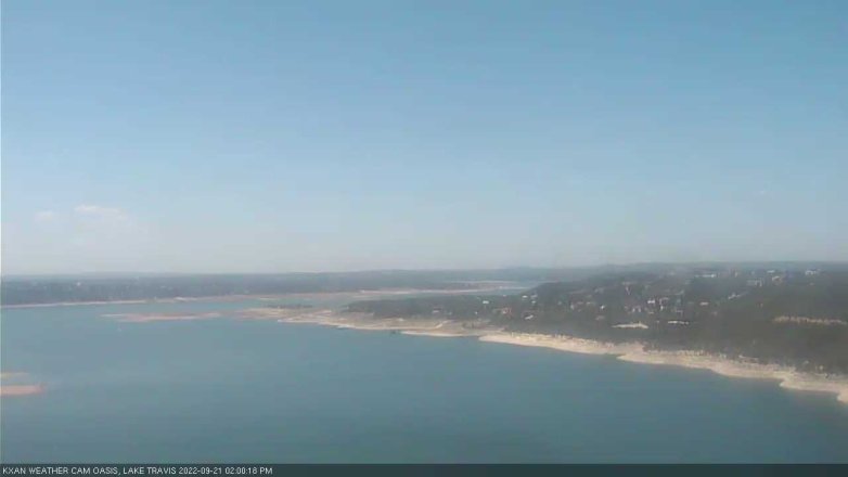 Lake Travis webcam, September 21, 2022 2:00 PM CT