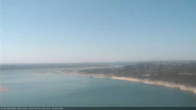 Lake Travis webcam, September 21, 2022 2:45 PM CT