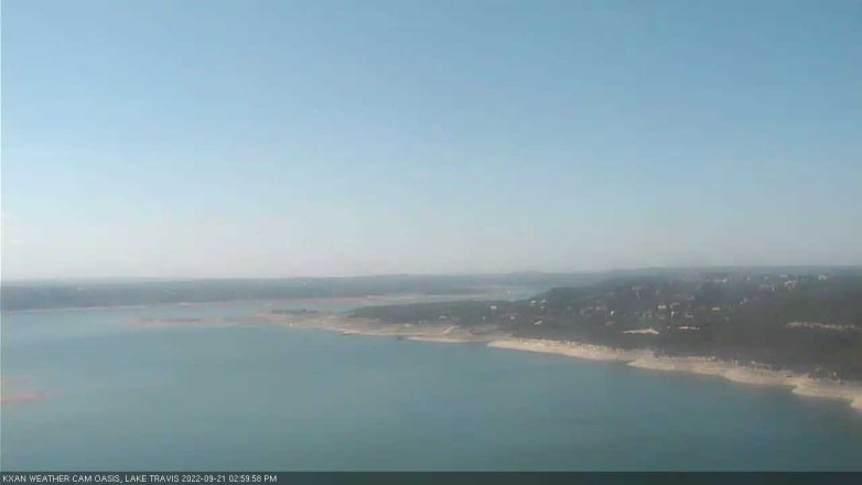 Lake Travis webcam, September 21, 2022 3:00 PM CT