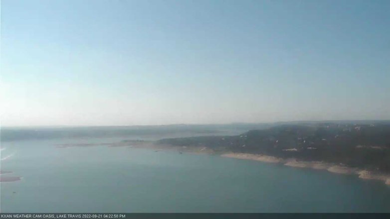Lake Travis webcam, September 21, 2022 4:25 PM CT