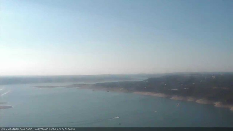 Lake Travis webcam, September 21, 2022 5:00 PM CT