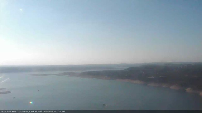 Lake Travis webcam, September 21, 2022 5:25 PM CT