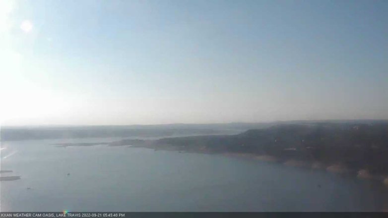 Lake Travis webcam, September 21, 2022 5:45 PM CT