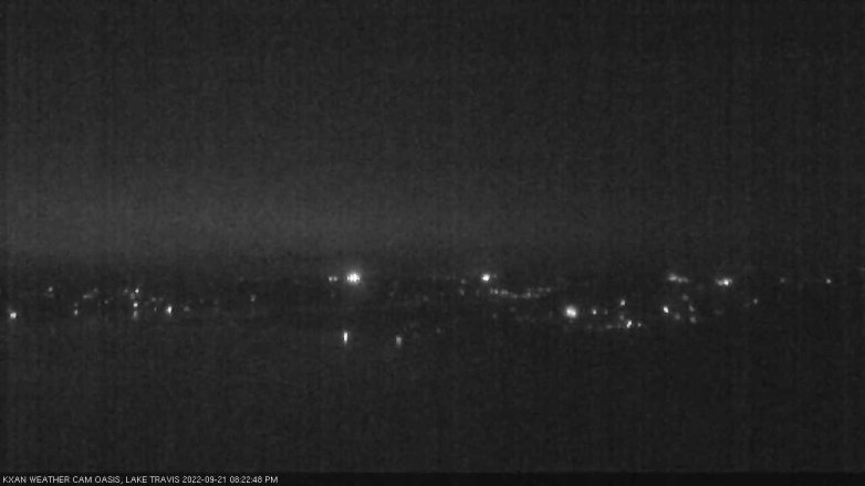 Lake Travis webcam, September 21, 2022 8:25 PM CT