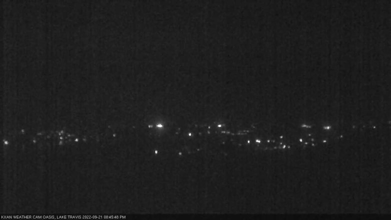 Lake Travis webcam, September 21, 2022 8:45 PM CT