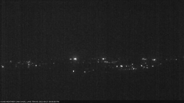 Lake Travis webcam, September 21, 2022 9:00 PM CT