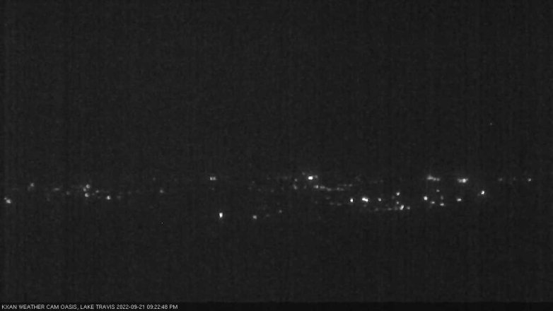 Lake Travis webcam, September 21, 2022 9:25 PM CT