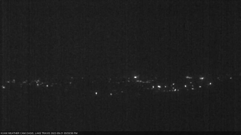 Lake Travis webcam, September 21, 2022 10:00 PM CT