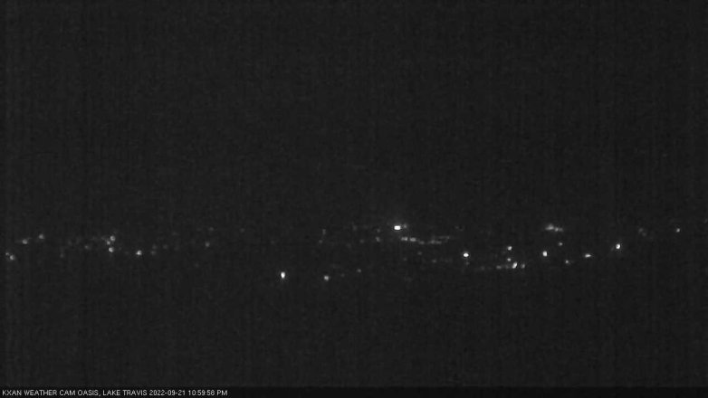 Lake Travis webcam, September 21, 2022 11:00 PM CT