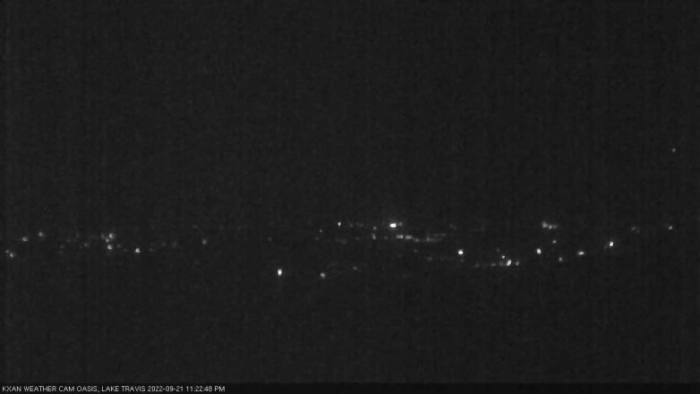 Lake Travis webcam, September 21, 2022 11:25 PM CT