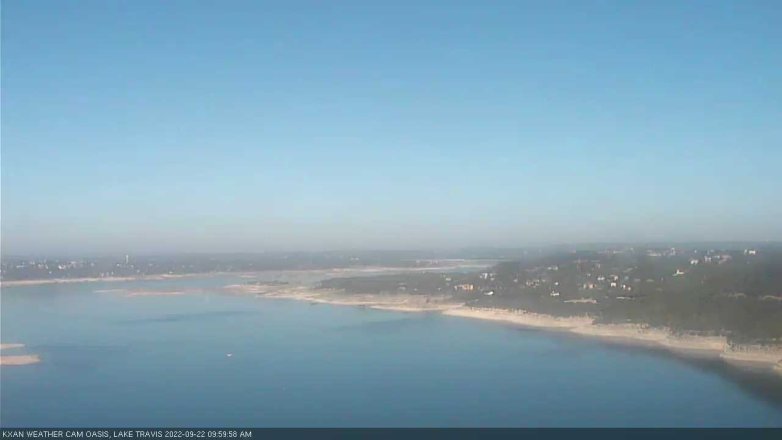 Lake Travis webcam, September 22, 2022 10:00 AM CT