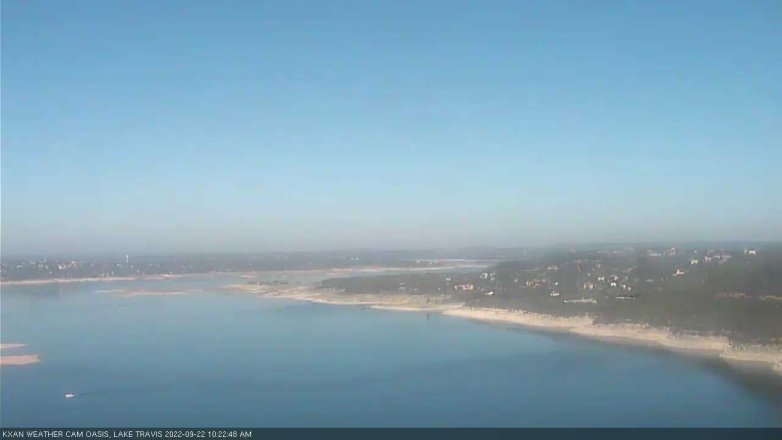 Lake Travis webcam, September 22, 2022 10:25 AM CT