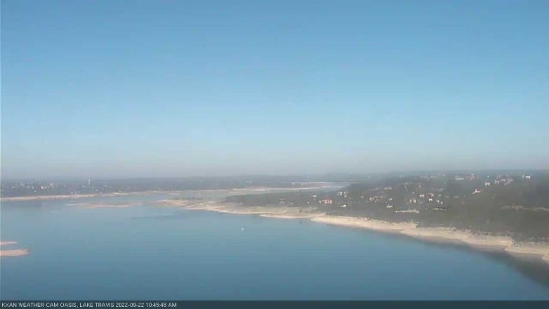 Lake Travis webcam, September 22, 2022 10:45 AM CT