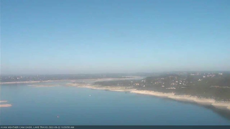 Lake Travis webcam, September 22, 2022 11:00 AM CT