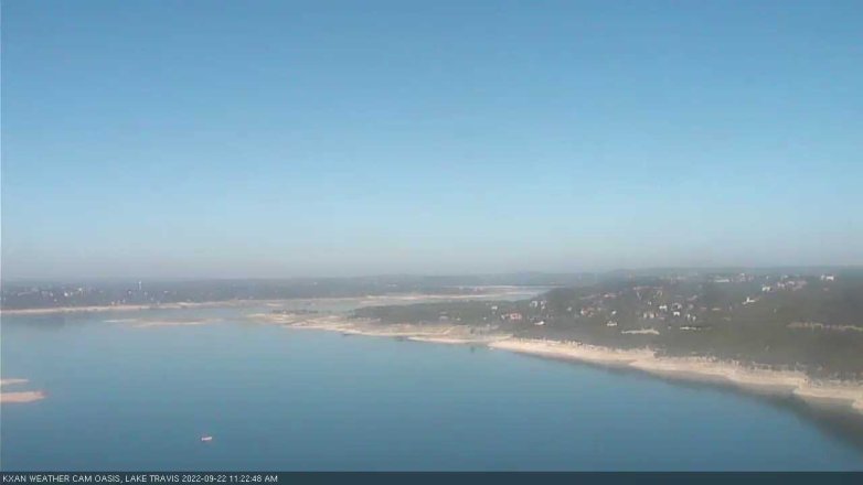 Lake Travis webcam, September 22, 2022 11:25 AM CT