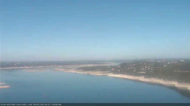 Lake Travis webcam, September 22, 2022 11:45 AM CT
