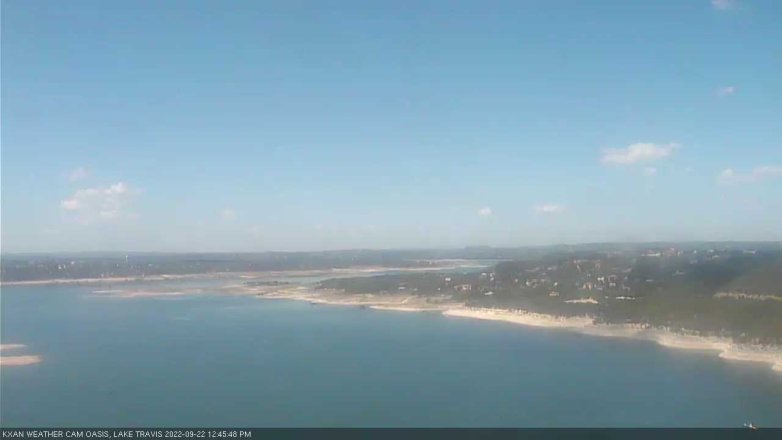 Lake Travis webcam, September 22, 2022 12:45 PM CT