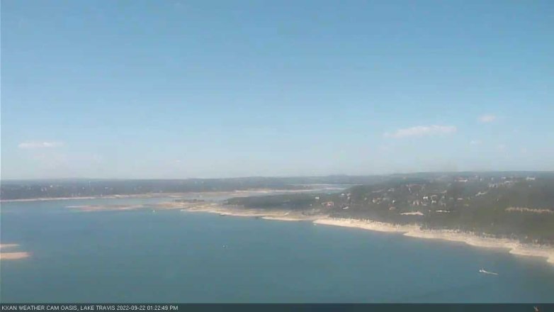 Lake Travis webcam, September 22, 2022 1:25 PM CT