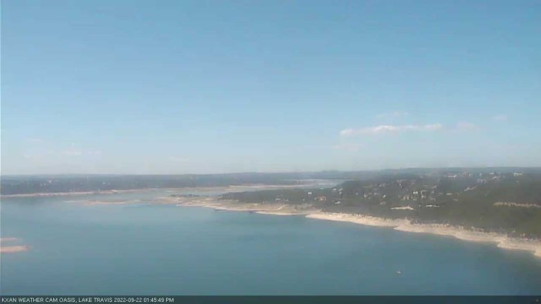 Lake Travis webcam, September 22, 2022 1:45 PM CT