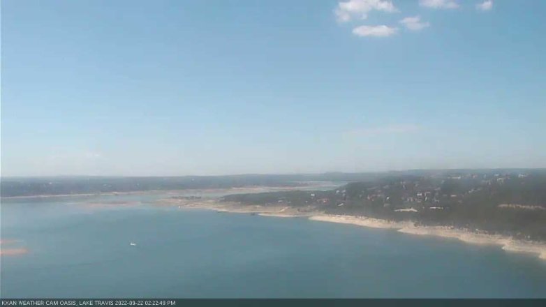 Lake Travis webcam, September 22, 2022 2:25 PM CT