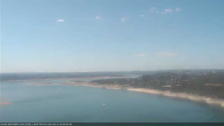Lake Travis webcam, September 22, 2022 2:45 PM CT