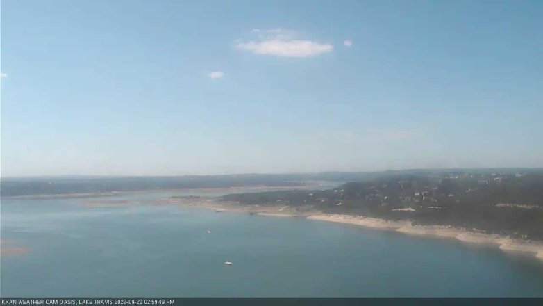 Lake Travis webcam, September 22, 2022 3:00 PM CT