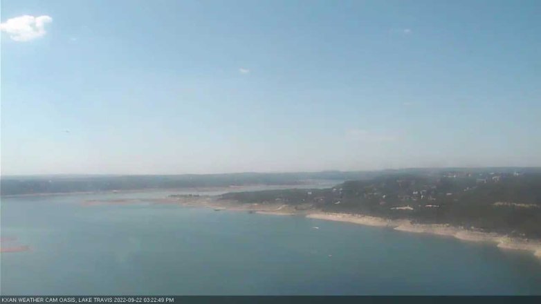Lake Travis webcam, September 22, 2022 3:25 PM CT