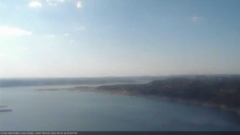 Lake Travis webcam, September 22, 2022 5:00 PM CT
