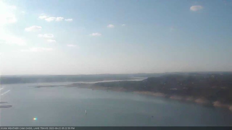 Lake Travis webcam, September 22, 2022 5:25 PM CT