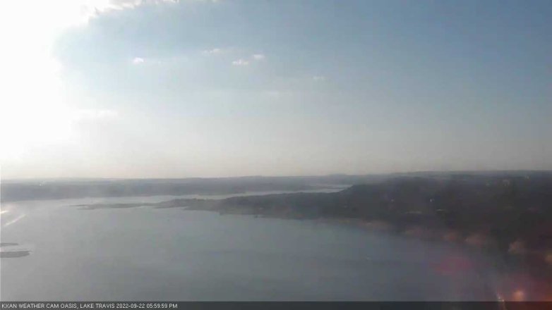 Lake Travis webcam, September 22, 2022 6:00 PM CT