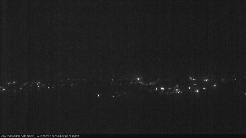 Lake Travis webcam, September 22, 2022 9:25 PM CT