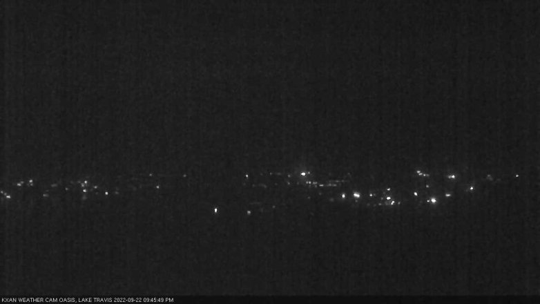 Lake Travis webcam, September 22, 2022 9:45 PM CT