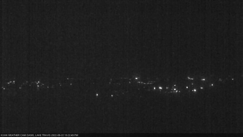 Lake Travis webcam, September 22, 2022 10:25 PM CT