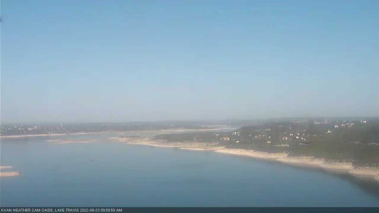 Lake Travis webcam, September 23, 2022 10:00 AM CT