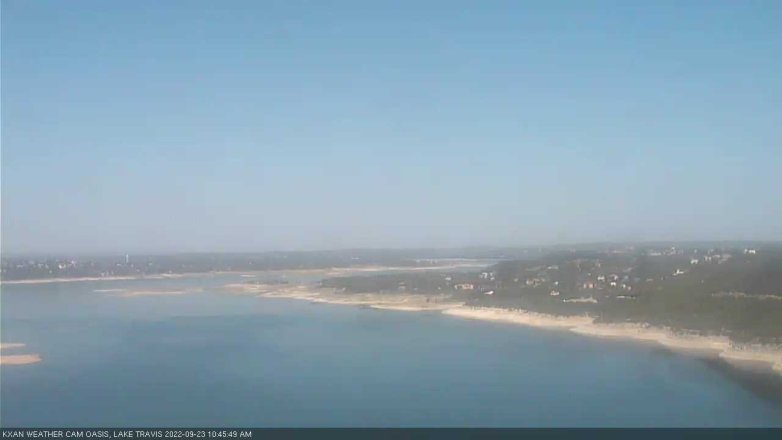 Lake Travis webcam, September 23, 2022 10:45 AM CT