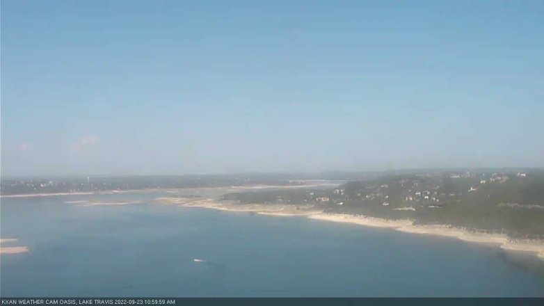 Lake Travis webcam, September 23, 2022 11:00 AM CT