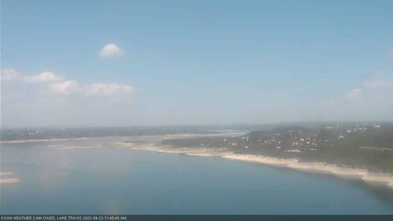 Lake Travis webcam, September 23, 2022 11:45 AM CT