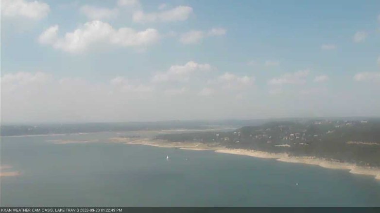 Lake Travis webcam, September 23, 2022 1:25 PM CT