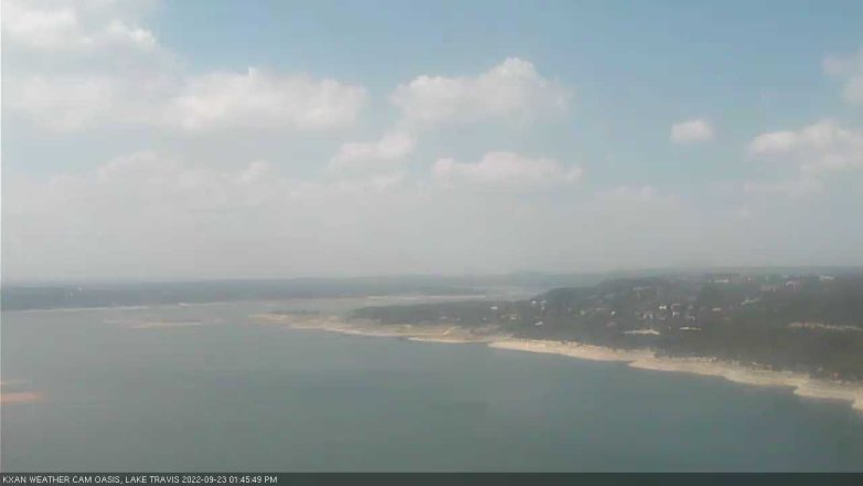 Lake Travis webcam, September 23, 2022 1:45 PM CT