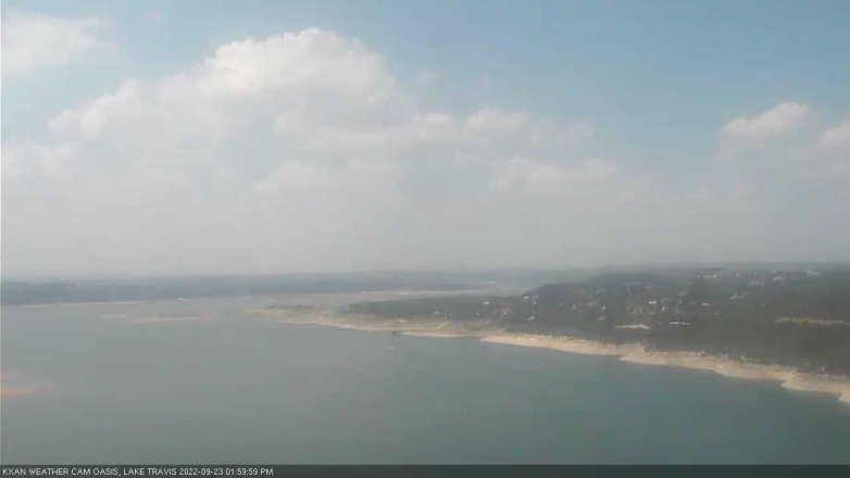 Lake Travis webcam, September 23, 2022 2:00 PM CT