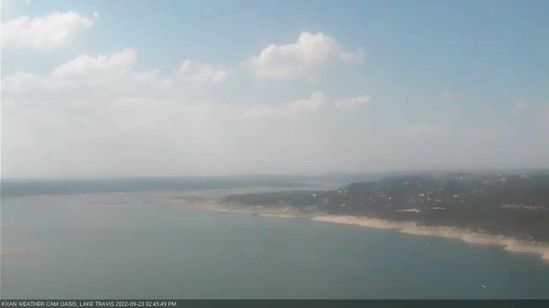 Lake Travis webcam, September 23, 2022 2:45 PM CT