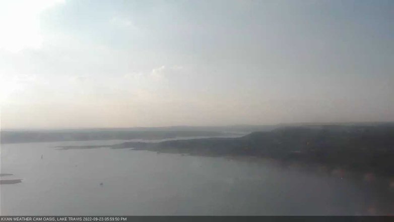 Lake Travis webcam, September 23, 2022 6:00 PM CT