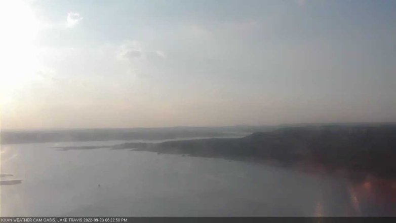 Lake Travis webcam, September 23, 2022 6:25 PM CT