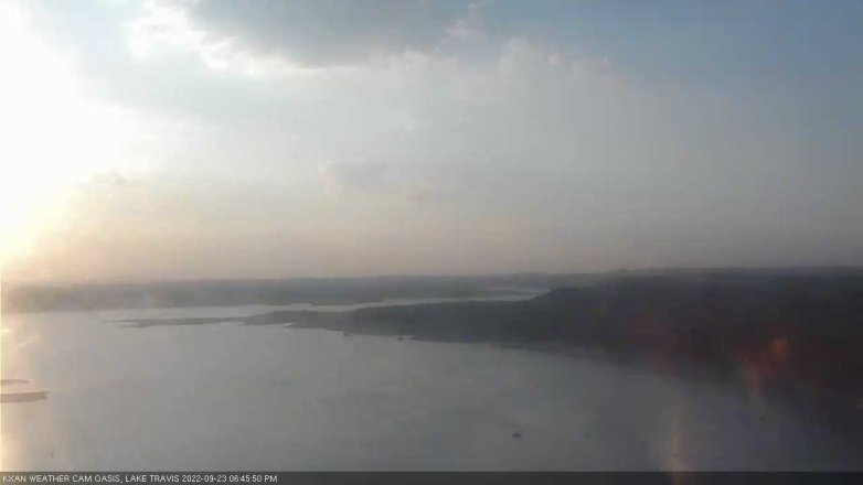 Lake Travis webcam, September 23, 2022 6:45 PM CT